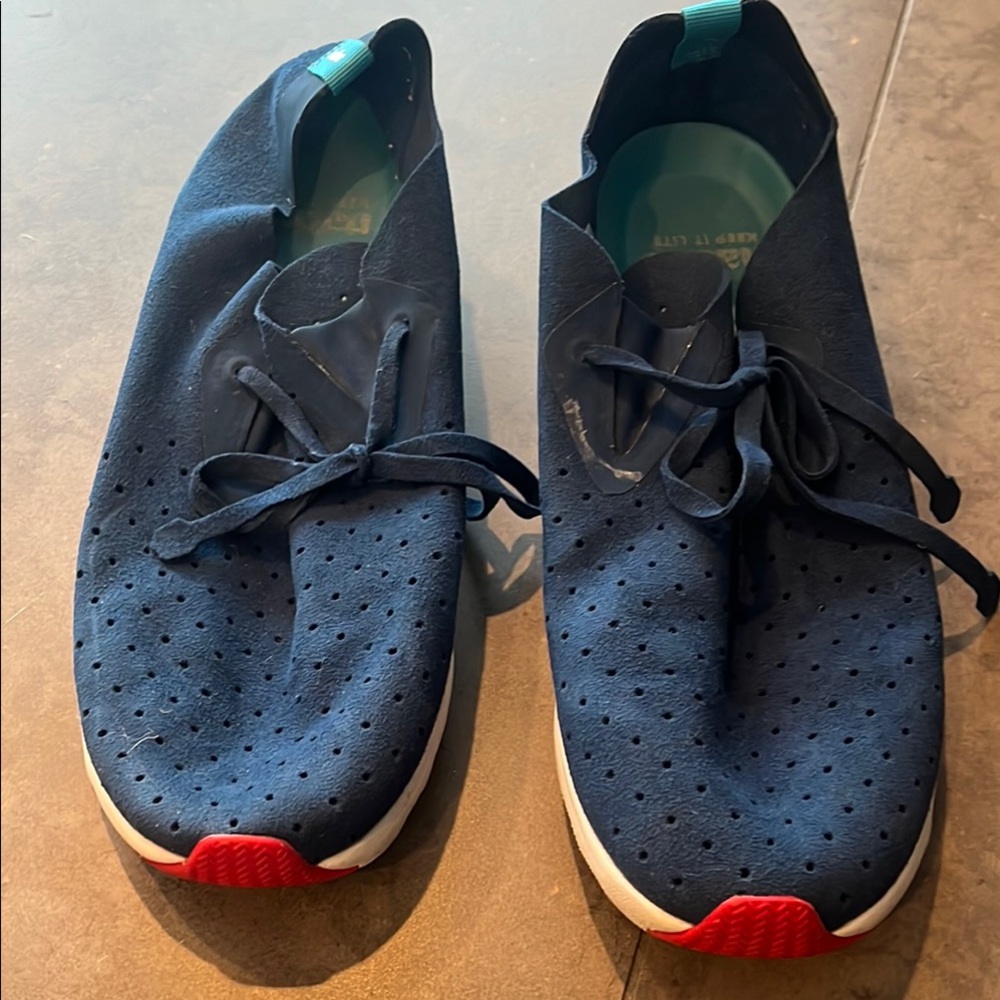 Native Blue Sneakers with Cushioned Sole. Size 9 - worn twice